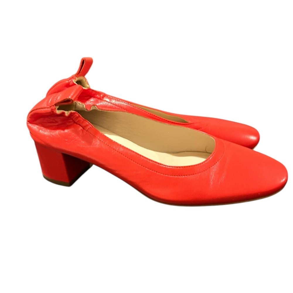 Everlane Red Block Heel Pumps
